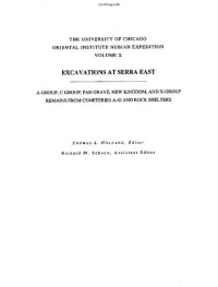 cover of the book Excavations at Serra East, Parts 1-5: A-C Group, Pan Grave, NK and X-Group Cemeteries A-G and Rock Shelters