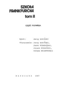 cover of the book Szkoła frankfurcka