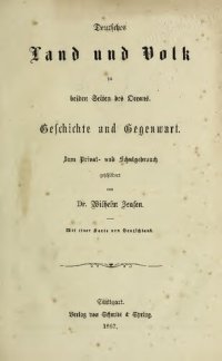 cover of the book Deutsches Land und Volk zu beiden Seiten des Oceans. Geschichte und Gegenwart