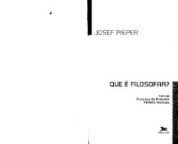 cover of the book O que é filosofar