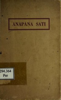 cover of the book Ānāpāna Sati