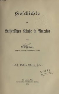 cover of the book Geschichte der Lutherischen Kirche in America