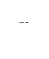 cover of the book Indian Epigraphy : its Bearing on the History of Art