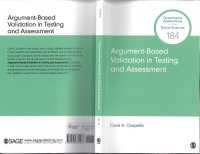 cover of the book Argument-Based Validation in Testing and Assessment