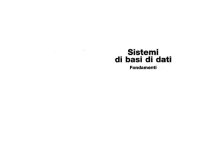 cover of the book Sistemi di basi di dati - Fondamenti