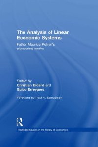 cover of the book The Analysis of Linear Economic Systems: Father Maurice Potron’s Pioneering Works