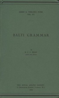 cover of the book Balti grammar