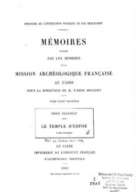 cover of the book Le temple d'Edfou