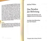 cover of the book Das Paradox der Befreiung. Säkulare Revolution und religiöse Konterrevolution