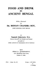 cover of the book Food and drink in ancient Bengal