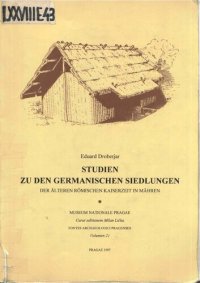 cover of the book Studien zu den germanischen Siedlungen der älteren römischen Kaiserzeit in Mähren