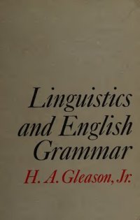 cover of the book Linguistics and English Grammar