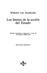 cover of the book Los límites de la acción del Estado