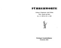 cover of the book Führerworte