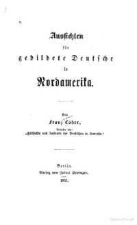 cover of the book Aussichten für gebildete Deutsche in Nordamerika