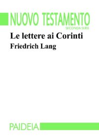 cover of the book Le lettere ai Corinti