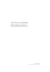 cover of the book Political Economy for Public Policy