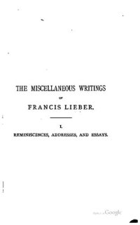 cover of the book Reminiscences, Addresses and Essays