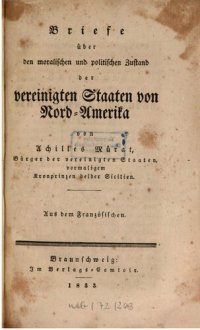 cover of the book Briefe über den moralischen und politischen Zustand der vereinigten Staaten von Nord-Amerika