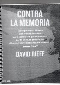 cover of the book Contra la memoria