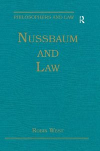 cover of the book Nussbaum and Law