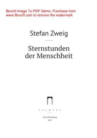 cover of the book Sternstunden der Menschheit