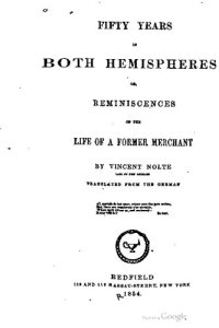 cover of the book Fifty Years in Both Hemispheres, or Reminescences of the Life of a Former Merchant