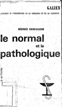 cover of the book Le Normale et le pathologique