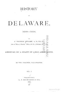 cover of the book History of Delaware 1609-1888