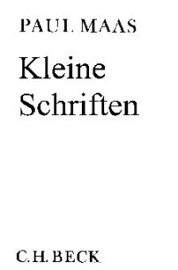 cover of the book Kleine Schriften