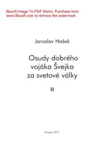 cover of the book Osudy dobrého vojáka Švejka za svetové války II