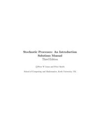 cover of the book Stochastic Processes: An Introduction Solutions Manual