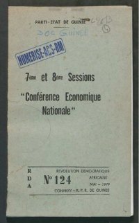 cover of the book 7ème et 8ème Sessions “Conférence Economique Nationale”