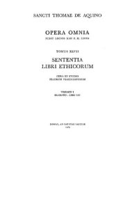 cover of the book Sententia libri Ethicorum