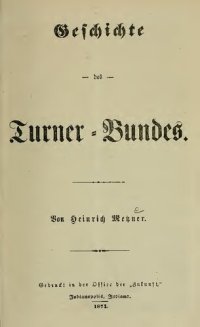 cover of the book Geschichte des Turner-Bundes