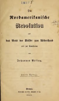 cover of the book Die Nordamerikanische Revolution und das Recht der Völker zum Widerstand und zur Revolution