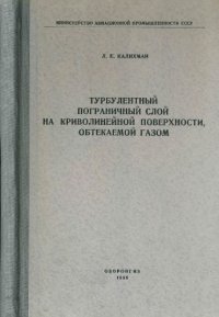 cover of the book Турбулентный пограничный слой на криволинейной поверхности, обтекаемой газом