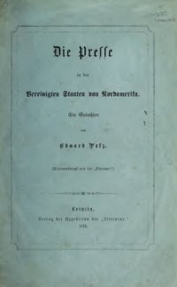 cover of the book Die Presse in den Vereinigten Staaten von Nordamerika