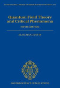 cover of the book Quantum Field Theory and Critical Phenomena