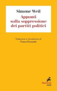 cover of the book Appunti sulla soppressione dei partiti politici