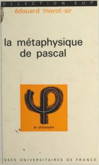 cover of the book La métaphysique de Pascal