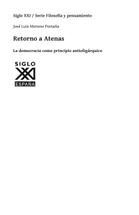 cover of the book Retorno a Atenas: La democracia como principio antioligárquico