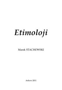 cover of the book Etimoloji