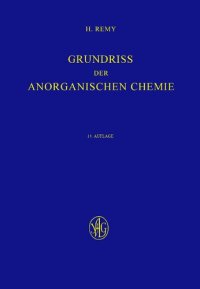 cover of the book Grundriß der Anorganischen Chemie