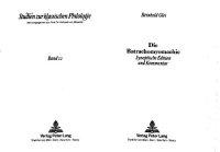 cover of the book Die Batrachomyomachie: synoptische Edition und Kommentar