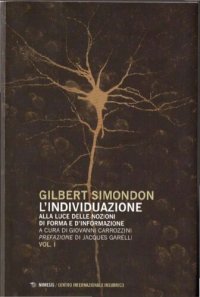 cover of the book L'individuazione alla luce delle nozioni di forma e d'informazione