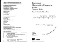 cover of the book Tópicos de Matemática Elementar - Volume 1 Números Reais