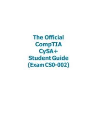 cover of the book The Official CompTIA CySA+ Student Guide Exam CS0-002