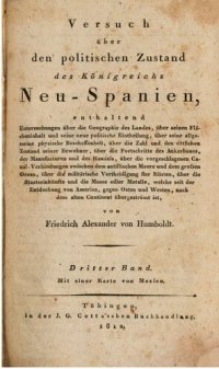 cover of the book Versuch über den politischen Zustand des Königreichs Neu-Spanien