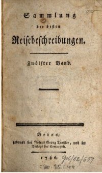 cover of the book Sammlung der besten Reisebeschreibungen